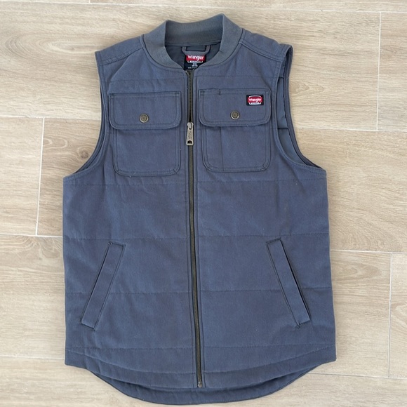 Wrangler Workwear Men's Quilted Utility Duck Work Vest Size : Small ( 34… - Picture 1 of 10